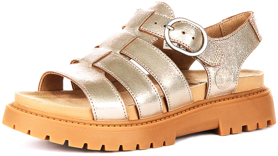 Timberland Clairemont Way Sandal A2Q1P In Gold For Women
