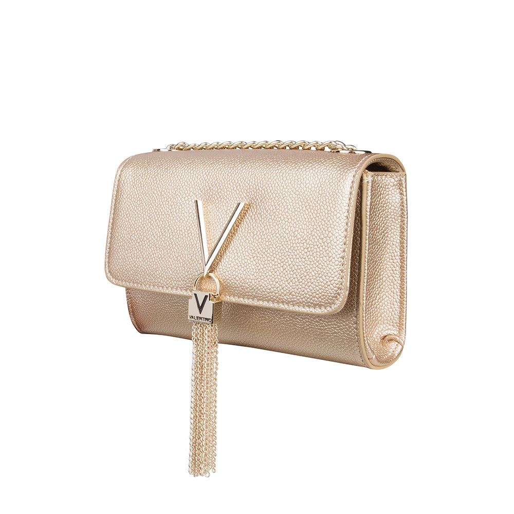 Valentino Divina Pochette In Gold For Women
