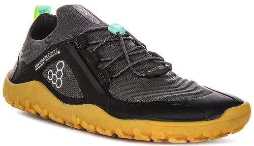 Vivobarefoot Primus Trail Knit In Graphite For Men