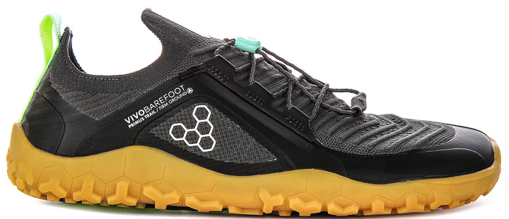 Vivobarefoot Prims Trl Knit In Graphite For Men