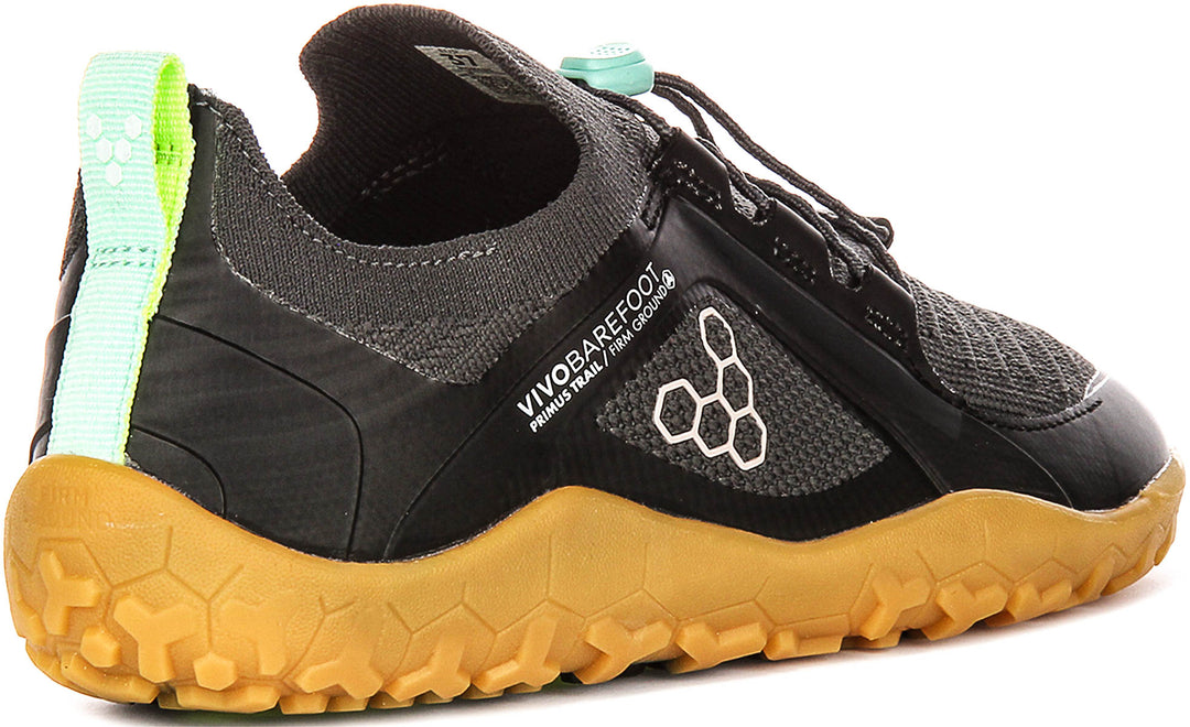 Vivobarefoot Primus Trail Knit In Graphite For Women