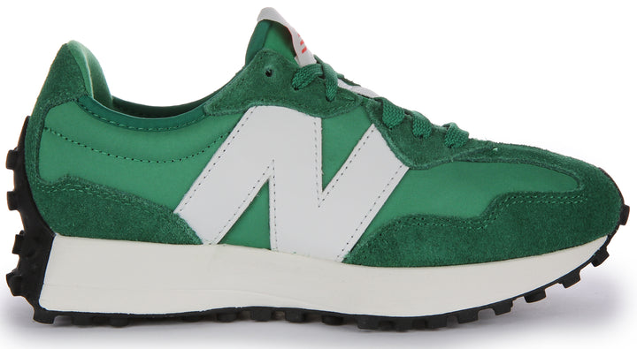 New Balance U327EB Scarpe da ginnastica allacciate in camoscio e rete da in verde