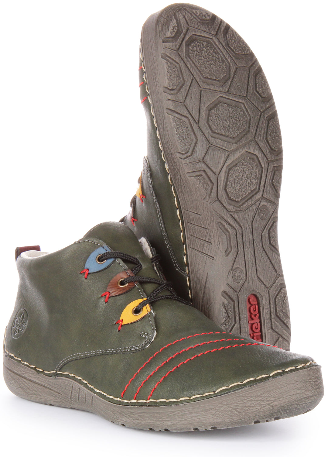 Rieker 52509-54 Ankle Boots In Green For Women