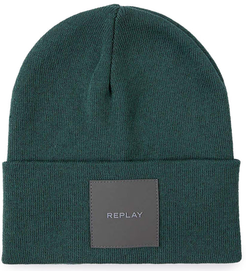 Replay P Beanie Hat In Green