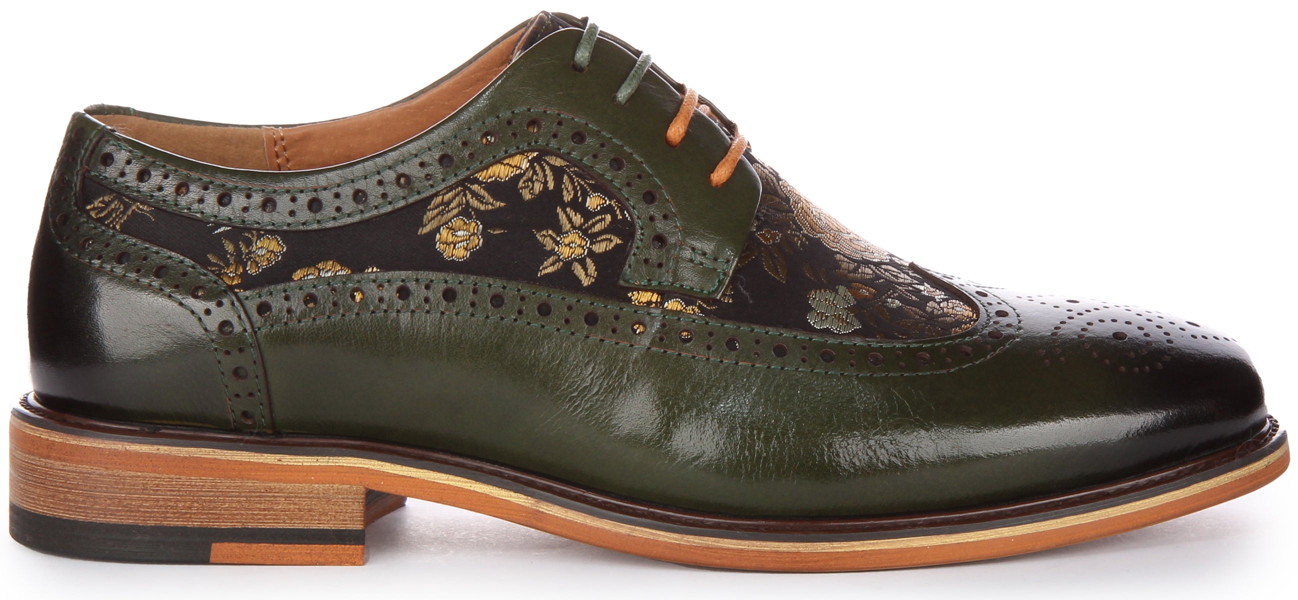 Green cheap brogues womens