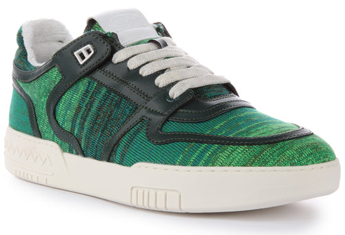 Missoni Lace Up Trainers In Green