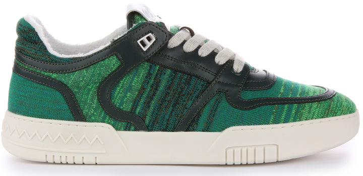 Missoni Lace Up Trainers In Green