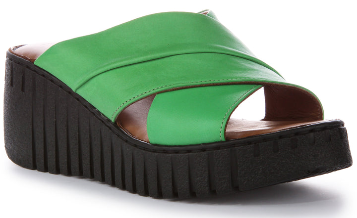 Justinreess England Camile Soft Footbed In Green For Women