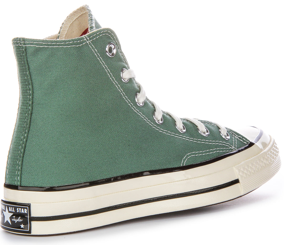 Converse Chuck 70 Vintage Canvas Patch Sneakers In Tessuto In Verde