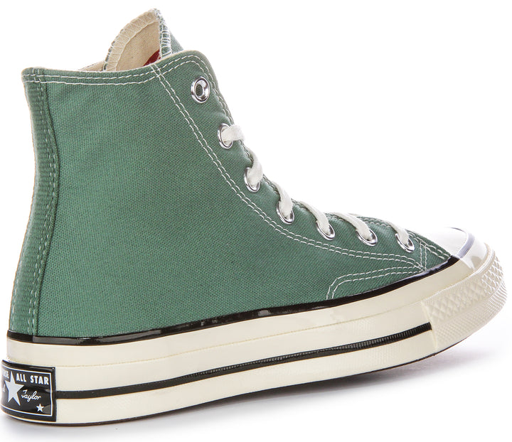 Converse Chuck 70 Vintage Canvas Patch Sneakers In Tessuto In Verde