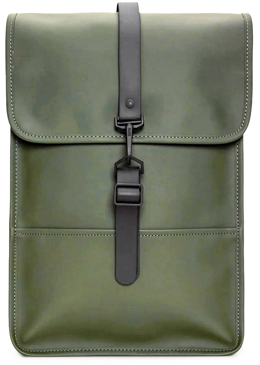 Mochila de poliéster Rains con mochila contemporánea WP para portátil en verde
