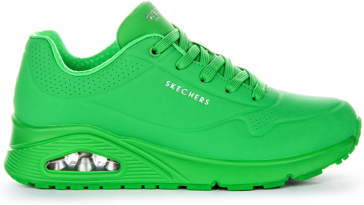 Skechers Uno Stand On In Green For Women
