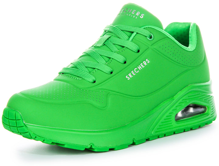 Skechers Uno Stand On In Green For Women