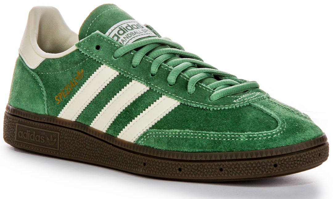 Adidas Handball Spezial In Green Lace up Retro Trainers – 4feetshoes