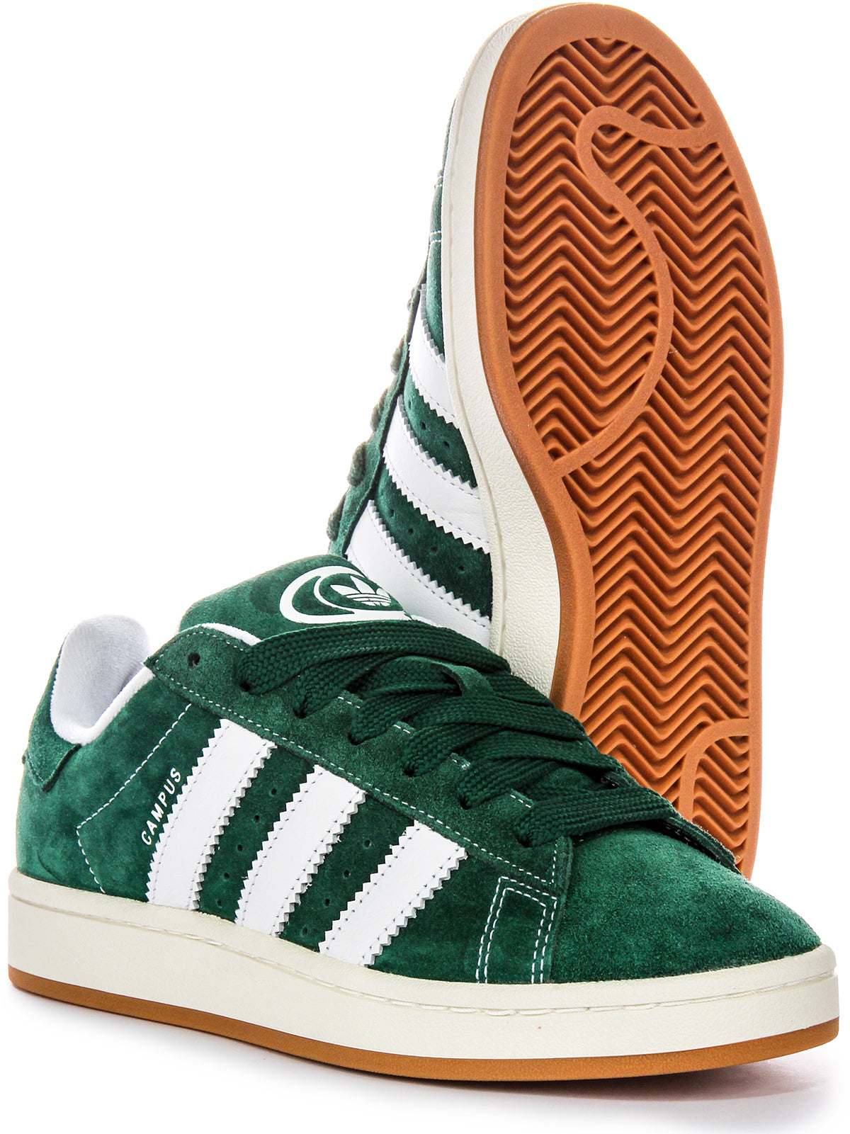 Adidas Campus 00S In Green For Men Suede Lace Up Trainers 4feetshoes