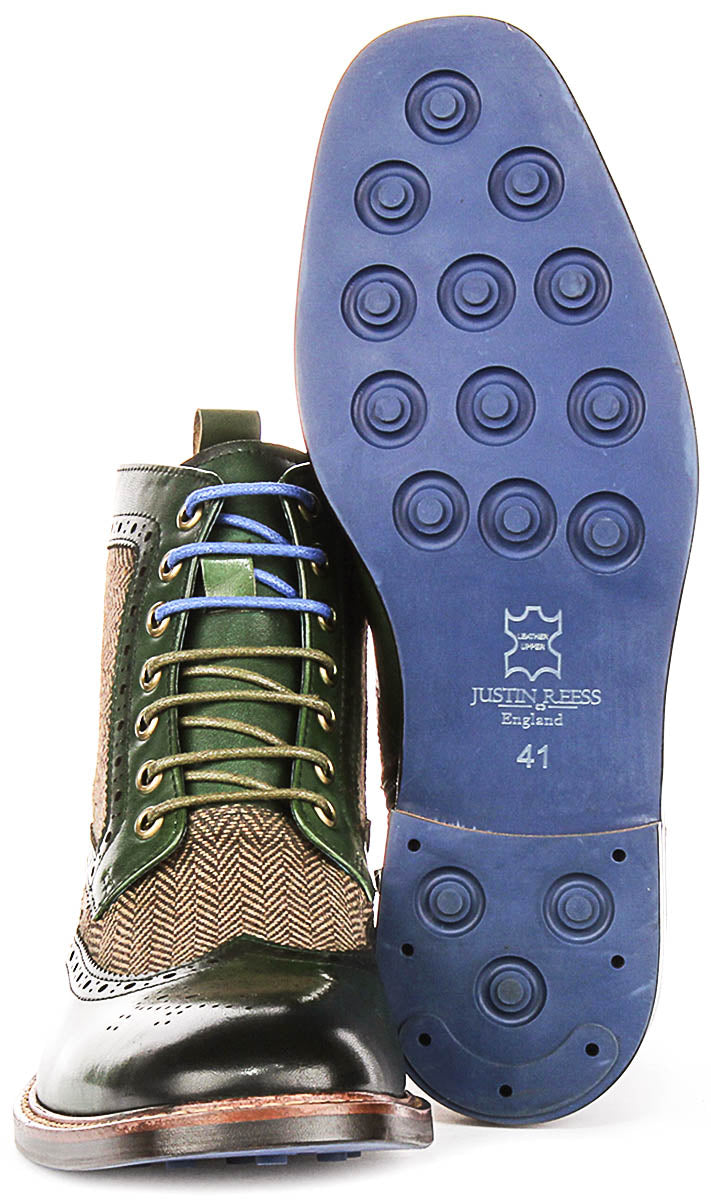 Justinreess England Hi Kennedy In Green For Men