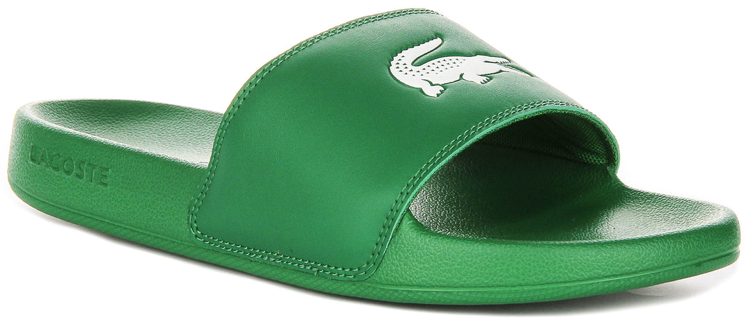 Lacoste Serve Slide 0.0 In Green For Men