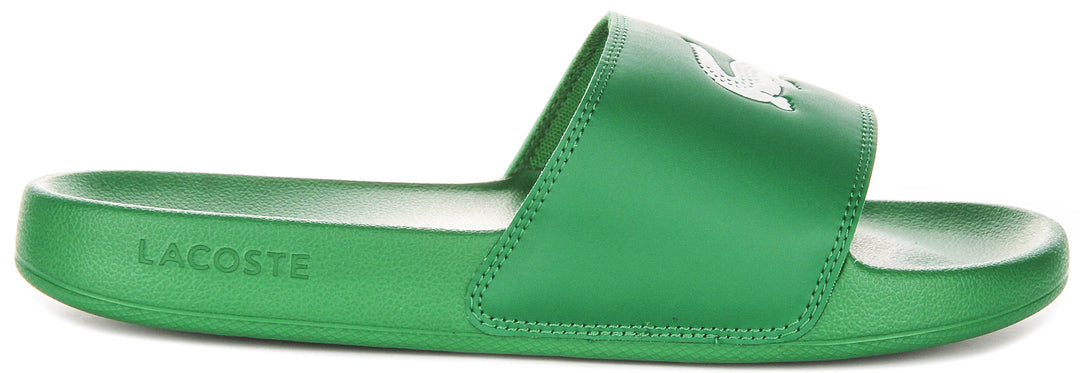Lacoste Serve Slide 0.0 In Green For Men
