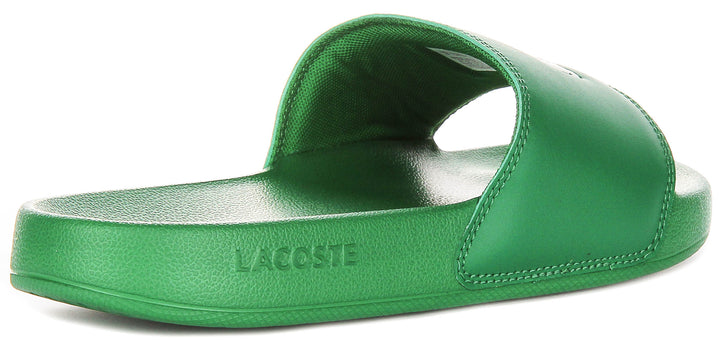 Lacoste Serve Slide 0.0 In Green For Men