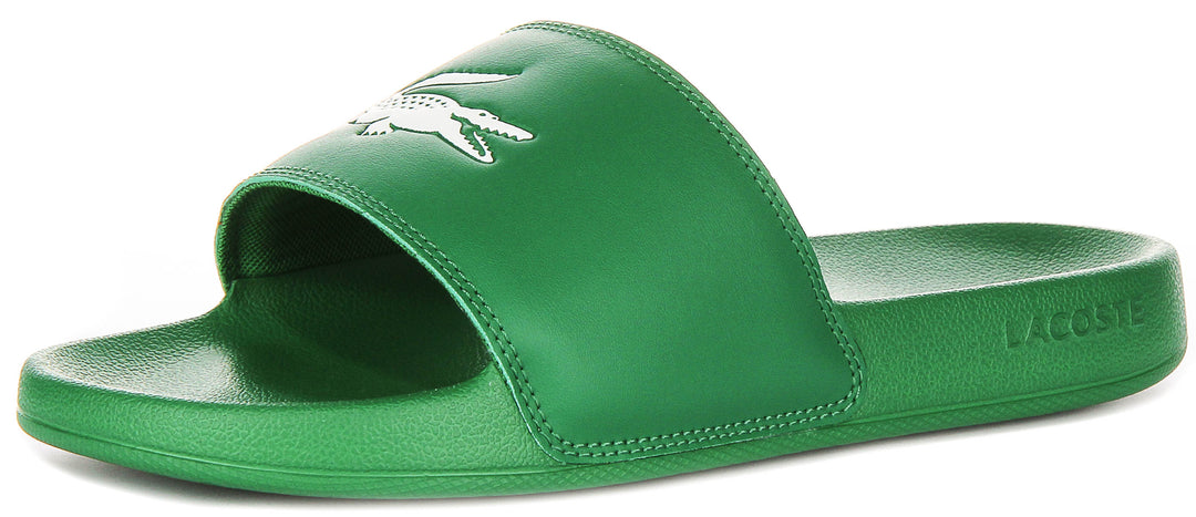 Lacoste Serve Slide 0.0 In Green For Men