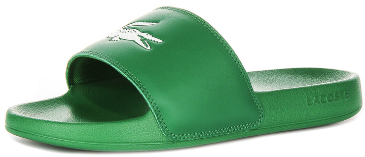 Lacoste Serve Slide 0.0 In Green For Men