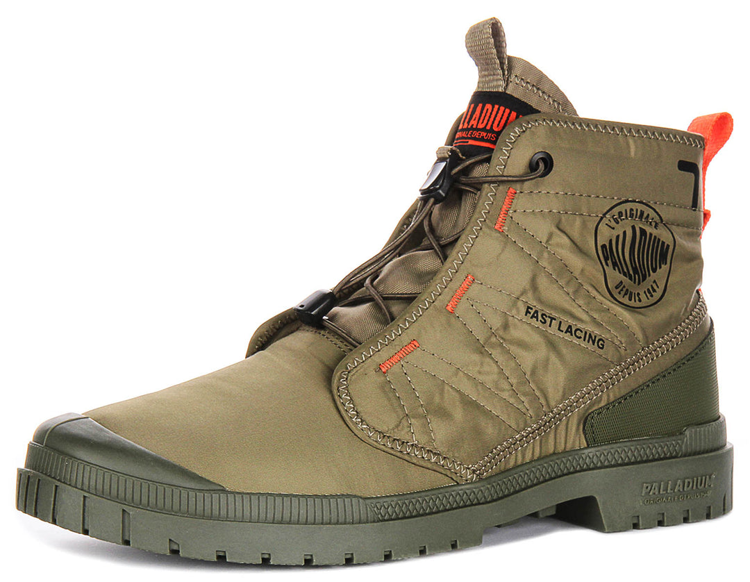 Palladium SP 20 Travel Hi In Green Boots