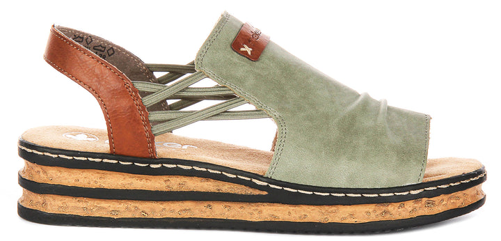 Rieker 62962-52 In Green For Women