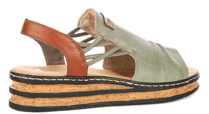 Rieker 62962-52 In Green For Women