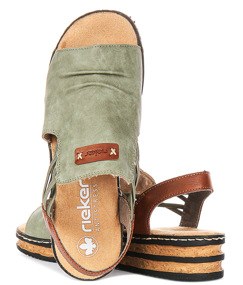 Rieker 62962-52 In Green For Women