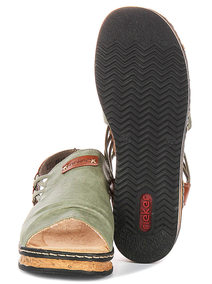 Rieker 62962-52 In Green For Women