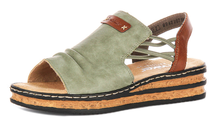 Rieker 62962-52 In Green For Women