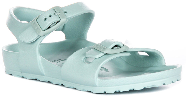 Birkenstock Rio Eva Kids In Green | Narrow Fit