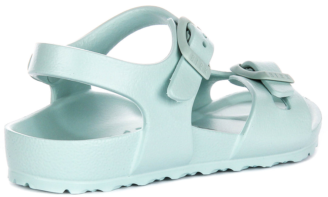 Birkenstock Rio Eva Kids In Green | Narrow Fit