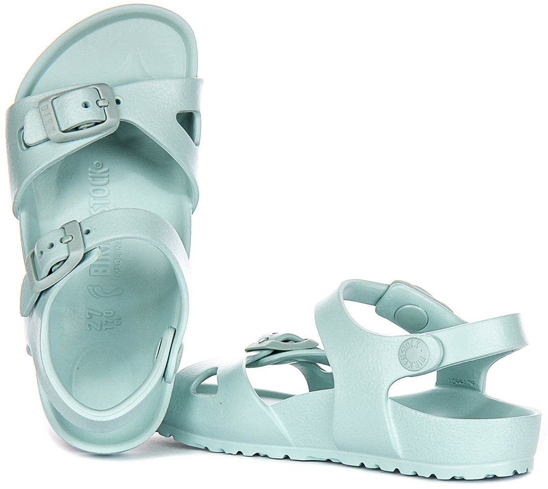 Birkenstock Rio Eva Kids In Green | Narrow Fit