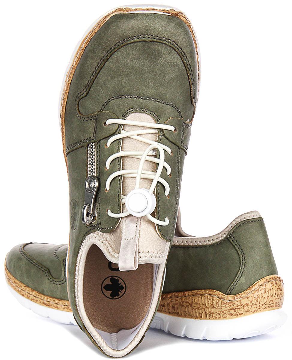 Rieker N42G0-52 In Green For Women