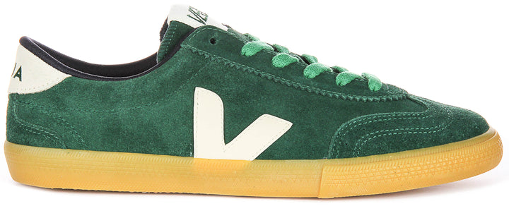 Veja Volley Suede In Green For Women