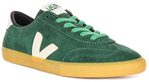 Veja Volley Suede In Green For Men