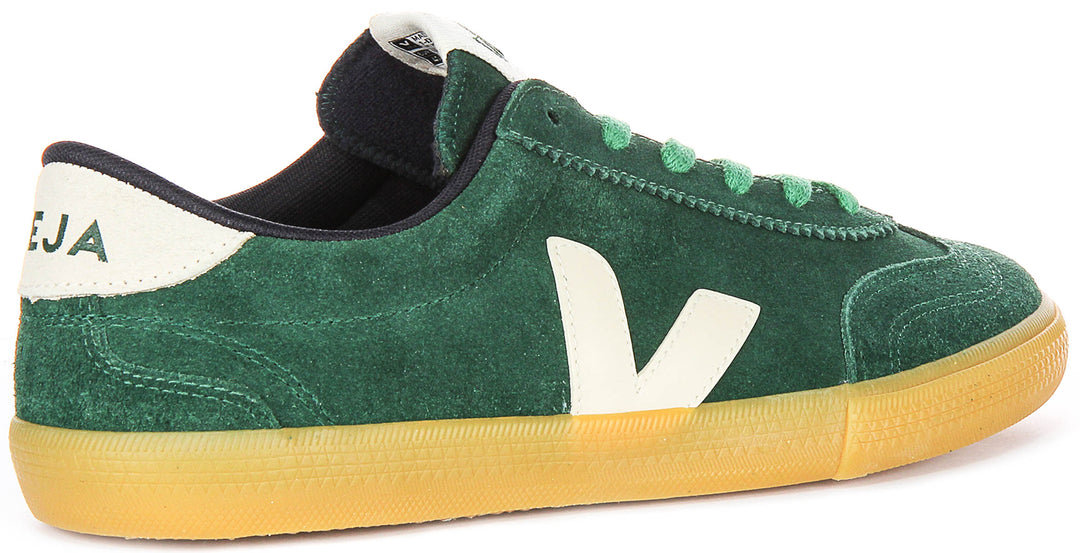 Veja Volley Suede In Green For Men