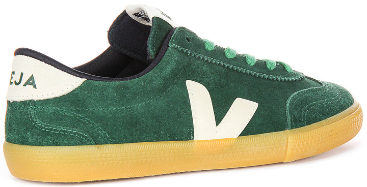 Veja Volley Suede In Green For Men
