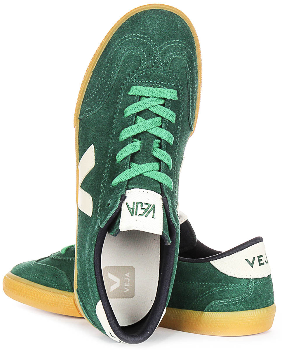 Veja Volley Suede In Green For Men