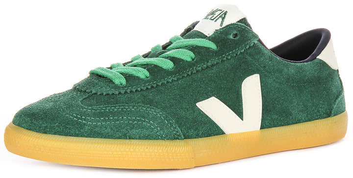 Veja Volley Suede In Green For Men