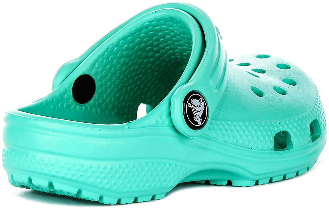 Crocs Classic T Clog In Green For Infants