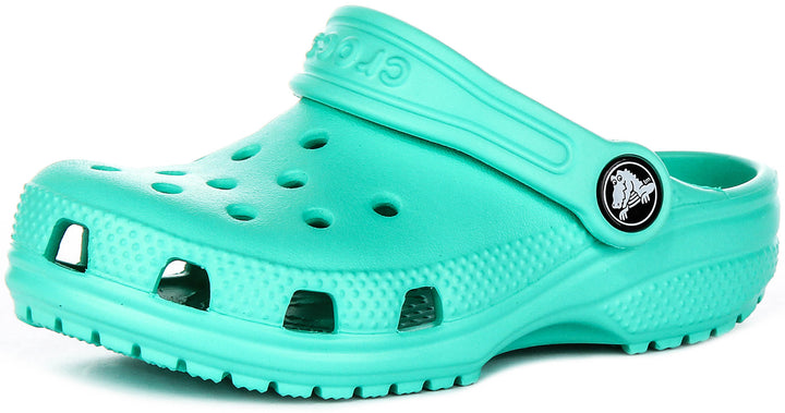 Crocs Classic T Clog In Green For Infants