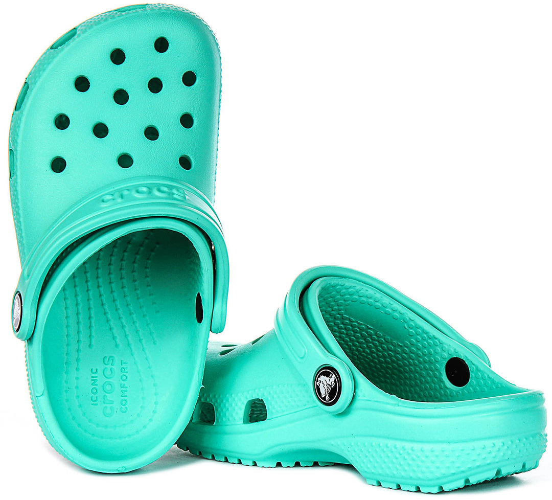 Crocs Classic Clog In Green For Kid