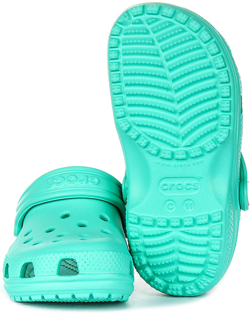 Crocs Classic Clog In Green For Kid