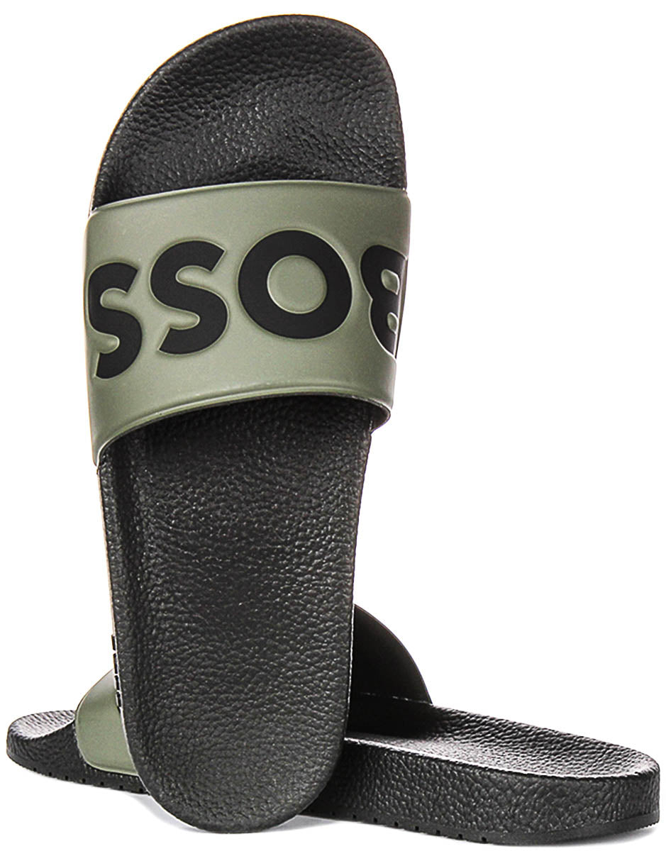 Boss Aryeh Slide In Green For Men