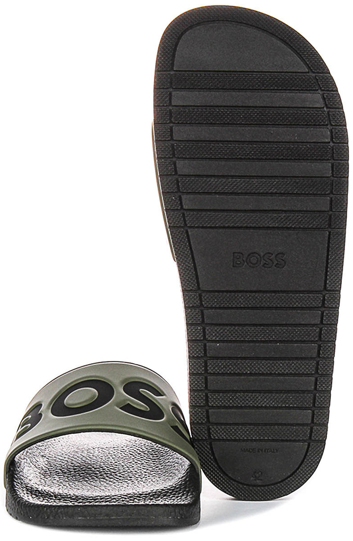 Boss Aryeh Slide In Green For Men