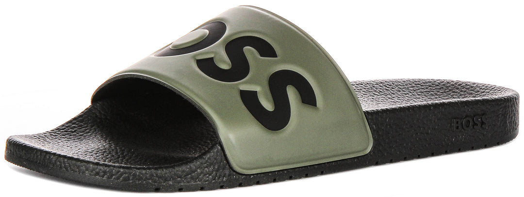 Boss Aryeh Slide In Green For Men