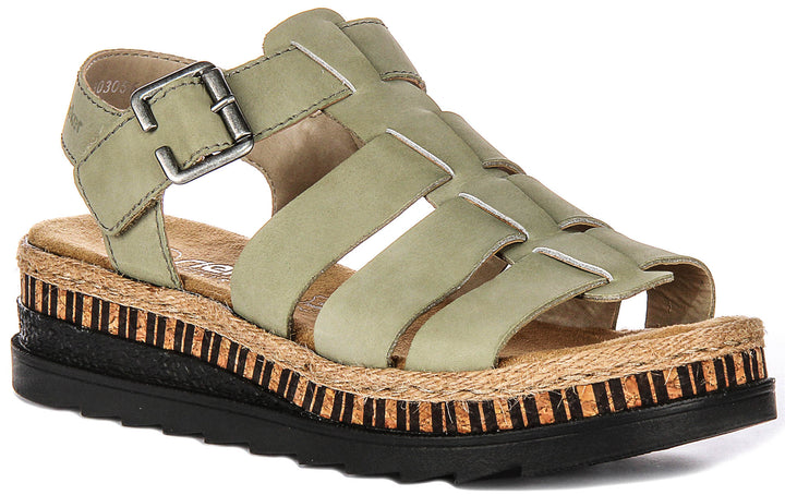 Rieker V7904-52 In Green For Women