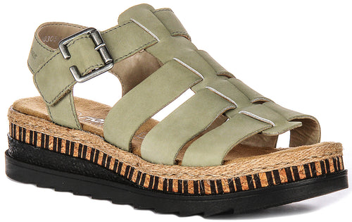 Rieker V7904-52 In Green For Women